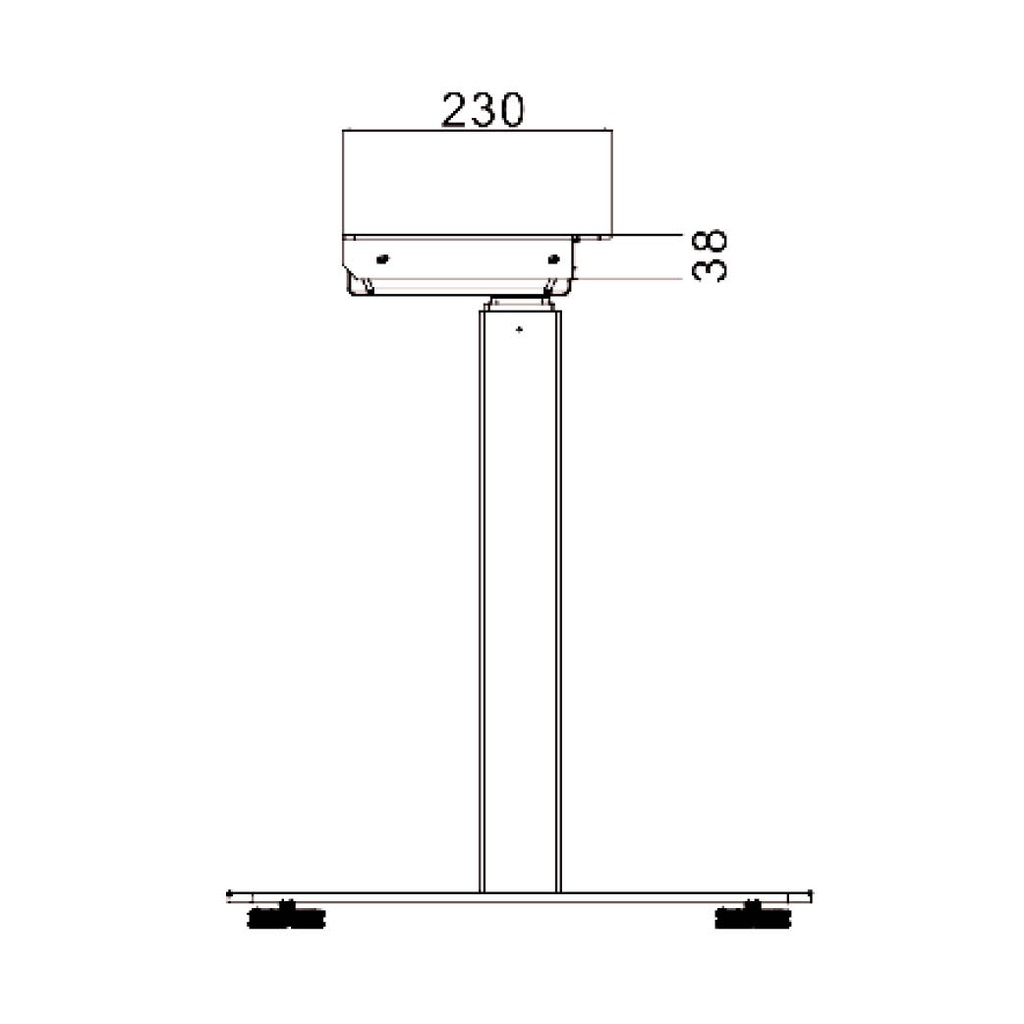 Yksijalkainen sähköpöydän runko JC35QT-D8