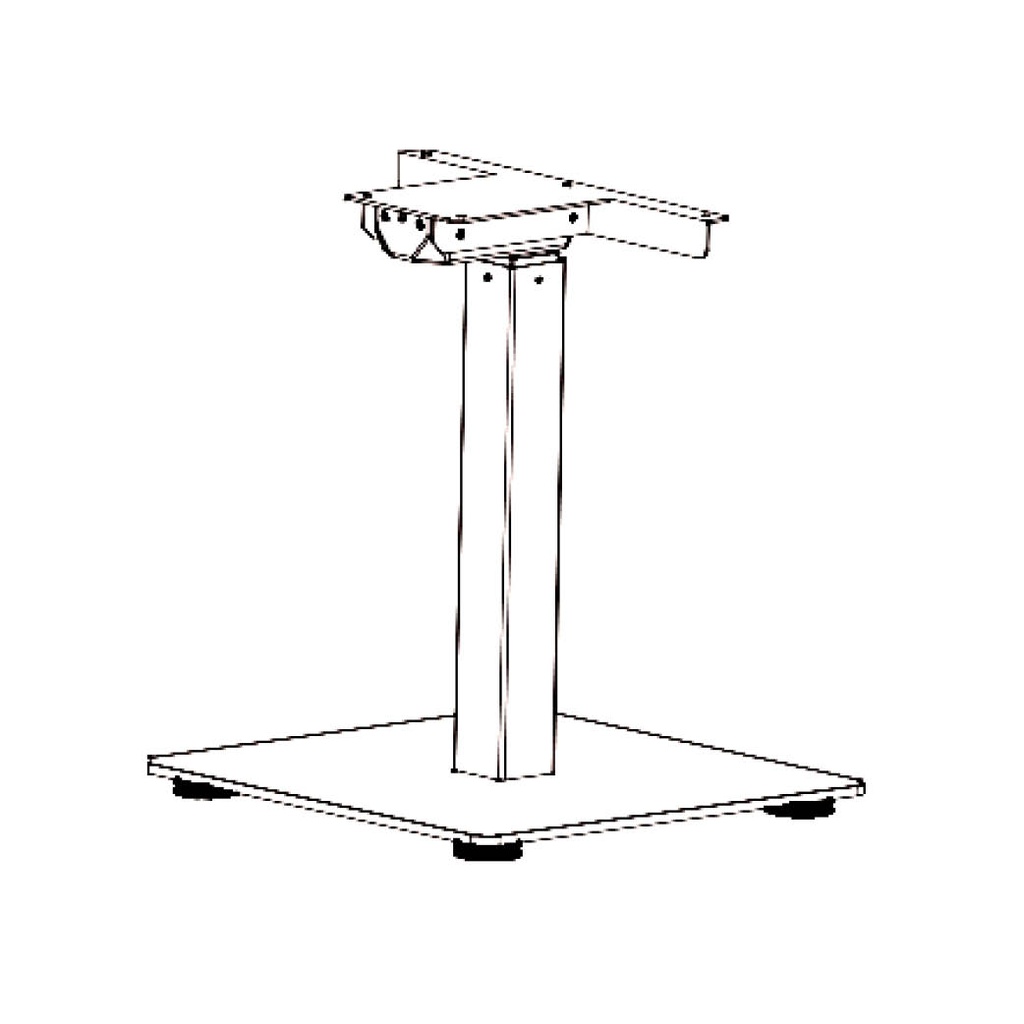 Yksijalkainen sähköpöydän runko JC35QT-D8