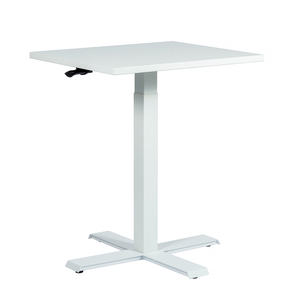 [AV47-041-Xfoot-G685-W] 1-leg gas frame with X-foot  (White, Nostopilari, kaasujousella 685)