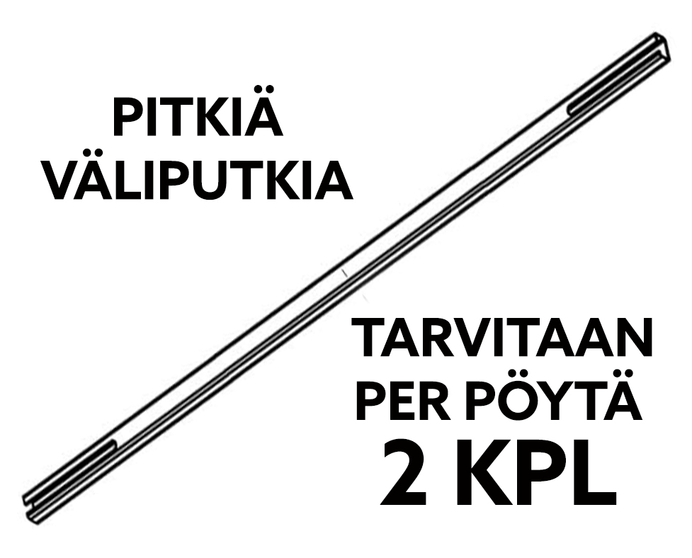 Long intermediate pipe , 1500 mm