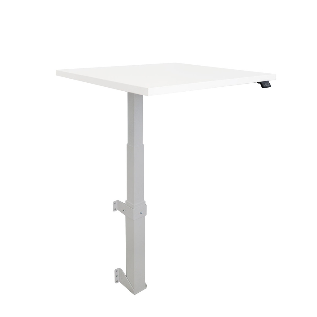 Wall-mounted electric table, grey