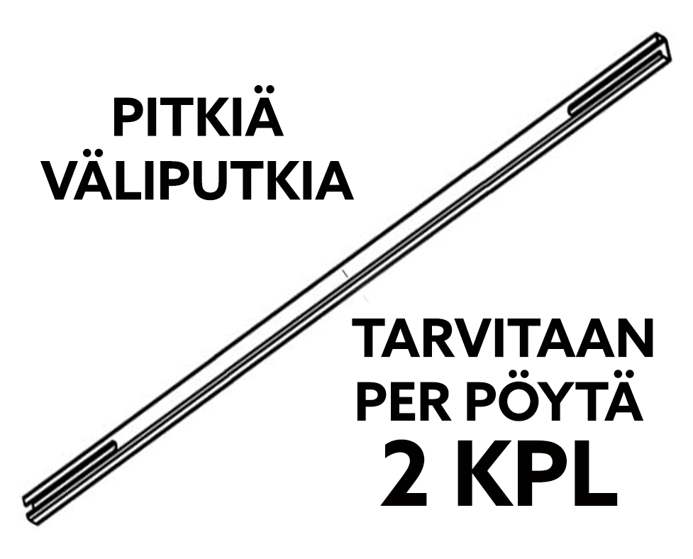 [AV73-044-pipe-1500-W] Langes Zwischenrohr, 1500 mm (Weiß)