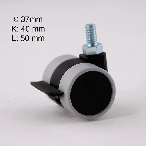 [AV73-013-castors] Möbelrolle mit Bremse